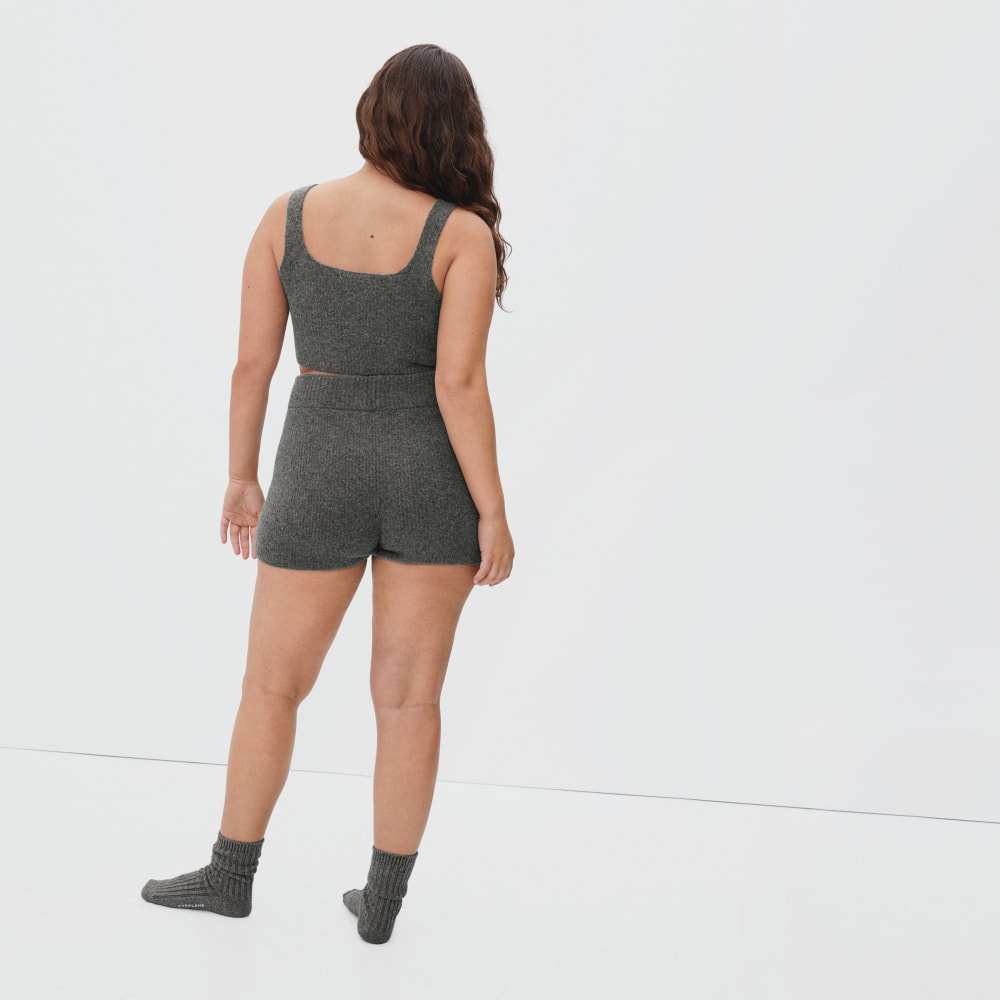 The Cozy-Stretch Short | Heathered Charcoal - Image 4