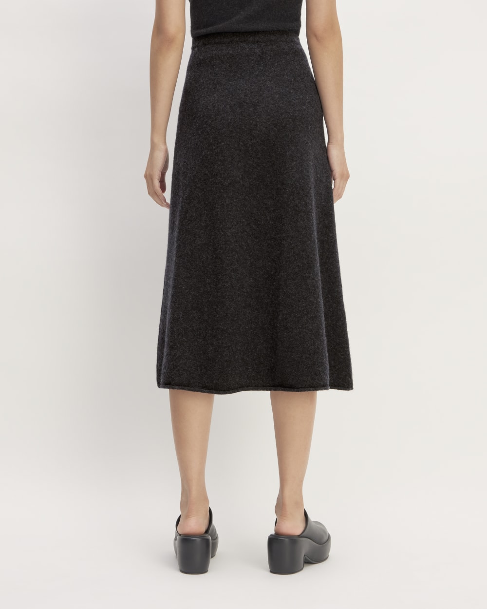 The Cozy-Stretch Skirt | Charcoal - Image 5