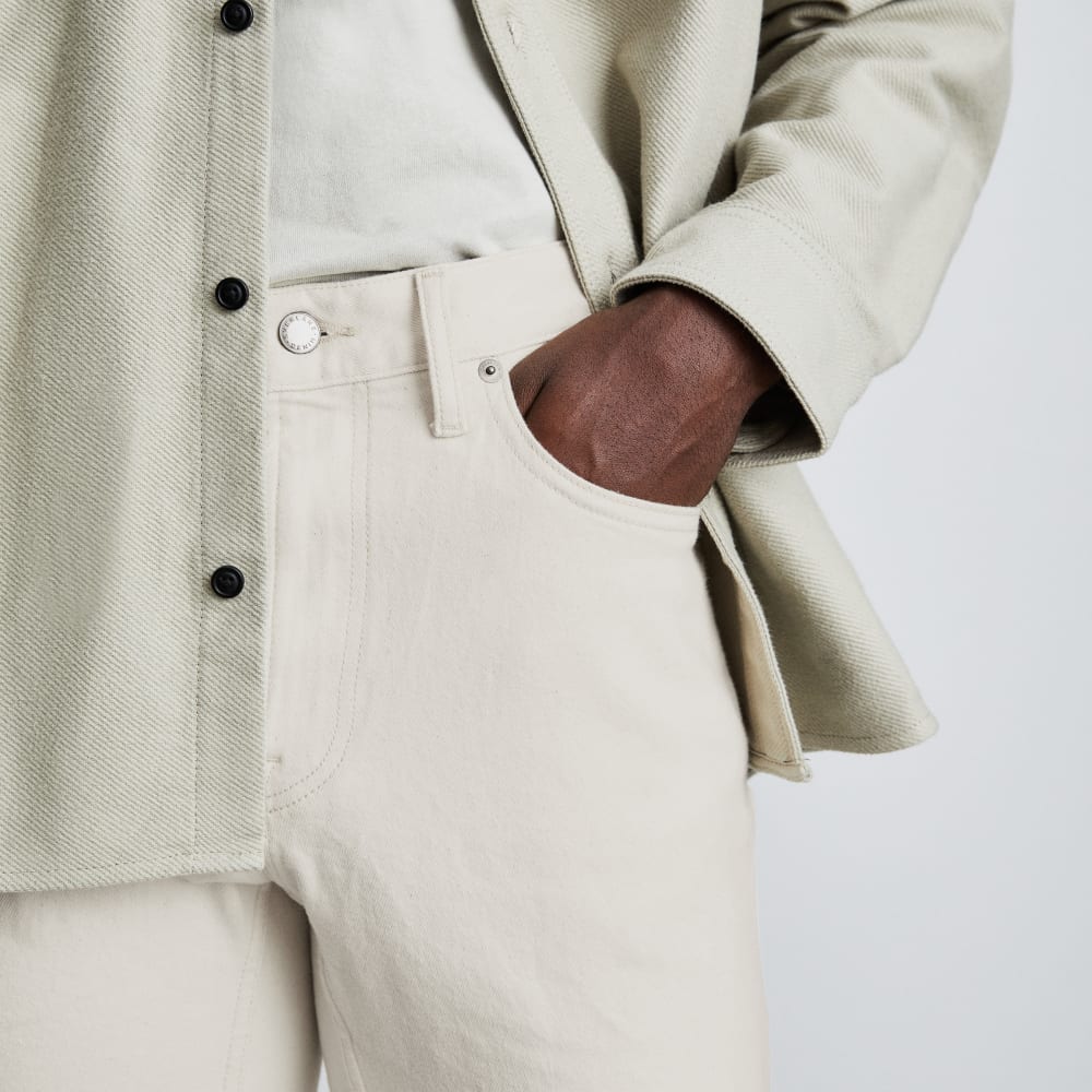 The Organic Cotton Slim-Fit Jean | Ecru - Image 4