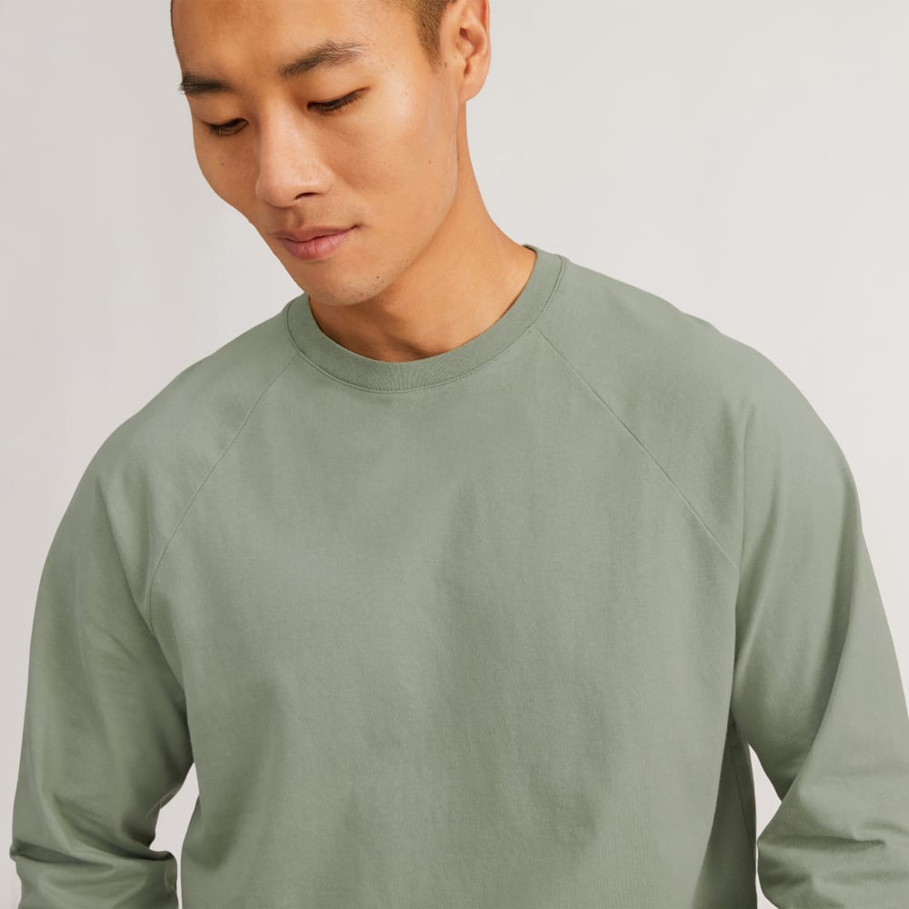 The Premium-Weight Long-Sleeve Crew | Uniform | Seagrass - Image 4