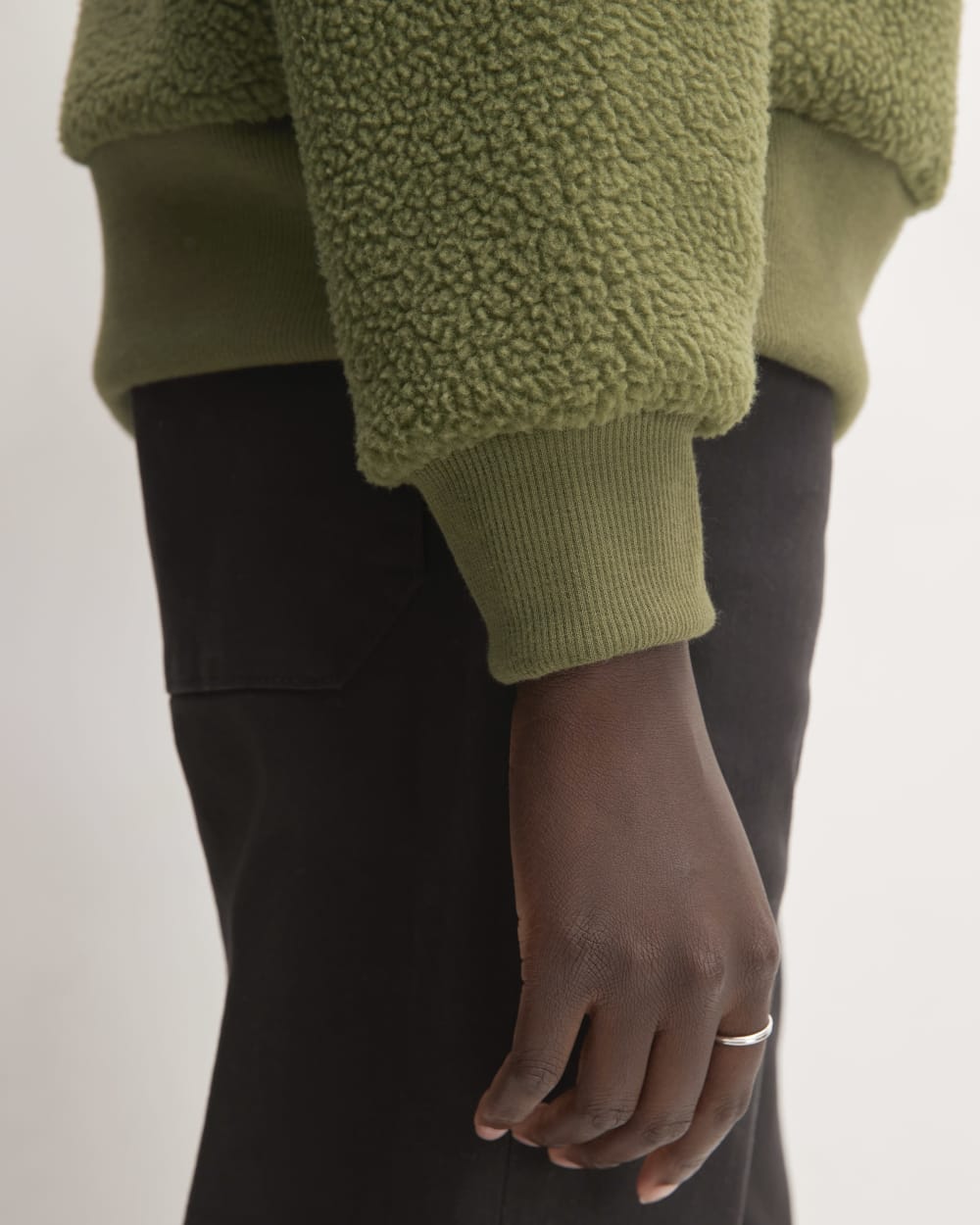 The ReNew Fleece Oversized Crew | Kalamata - Image 5