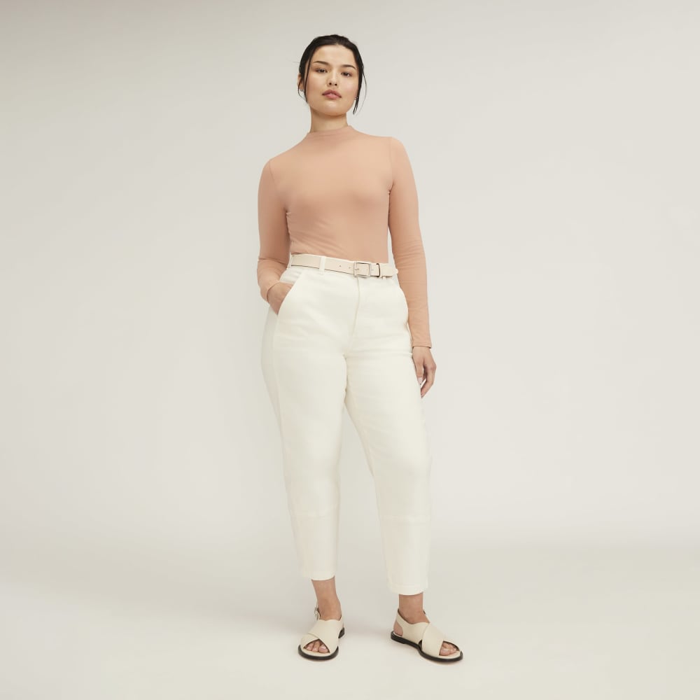 The Supima? Form Funnel Neck Tee | Blush Pink - Image 6