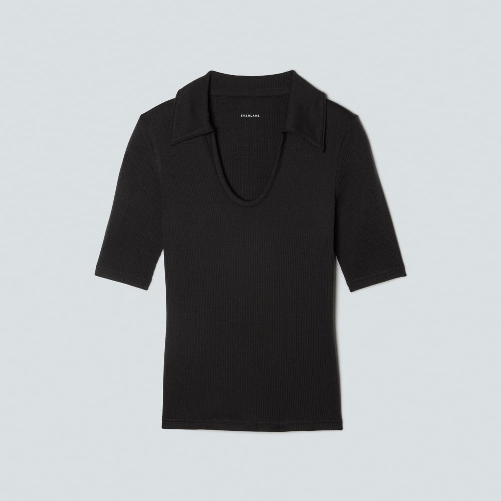 The Super-Soft Short Sleeve Polo | Black