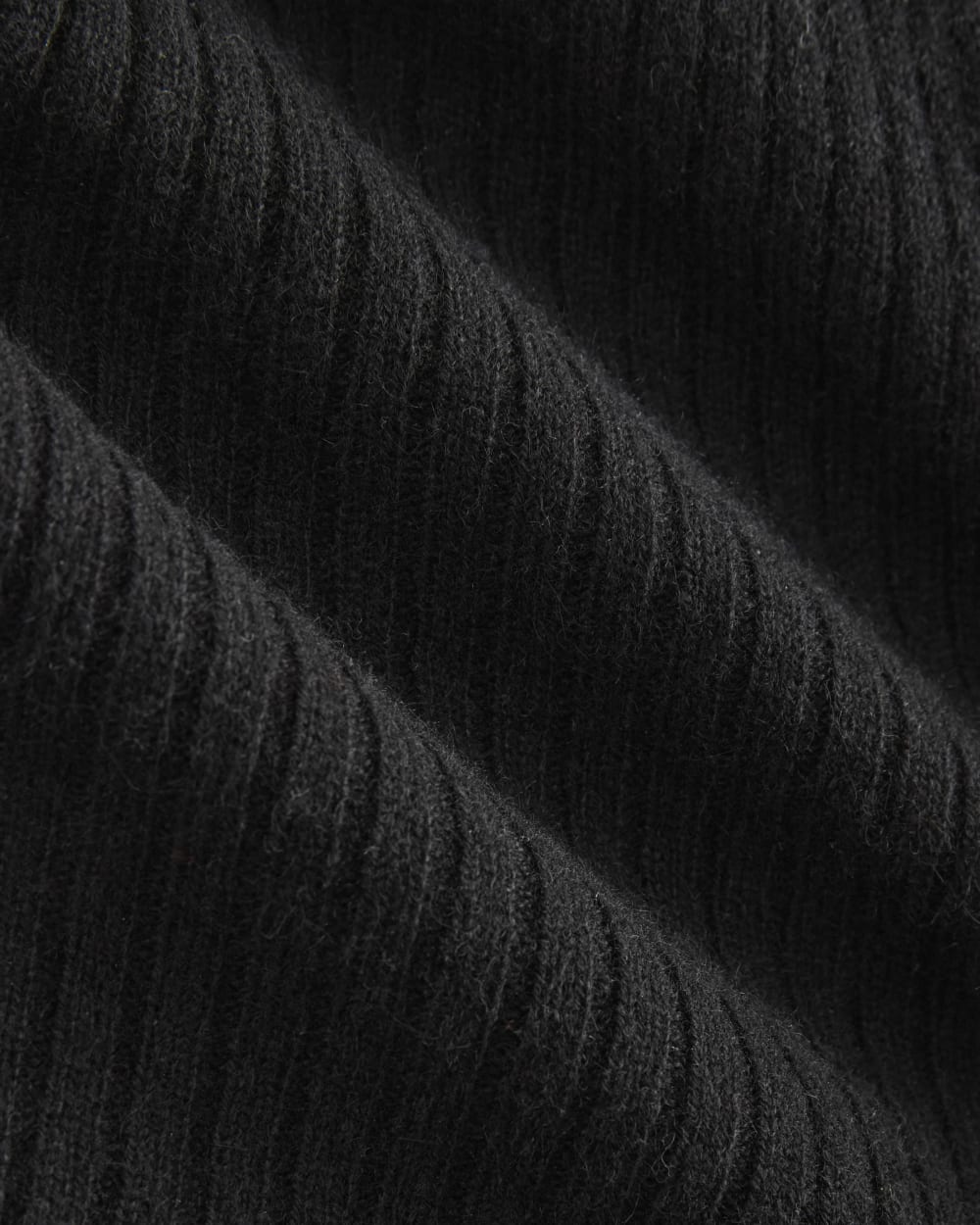 Cashmere Ribbed V-Neck Cardigan | Black - Image 6