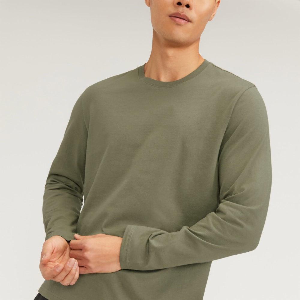 The Essential Organic Long-Sleeve Tee | Kalamata - Image 4