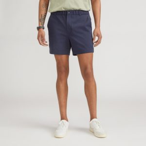 The Pull-On Performance Chino 5 Short | Deep Navy