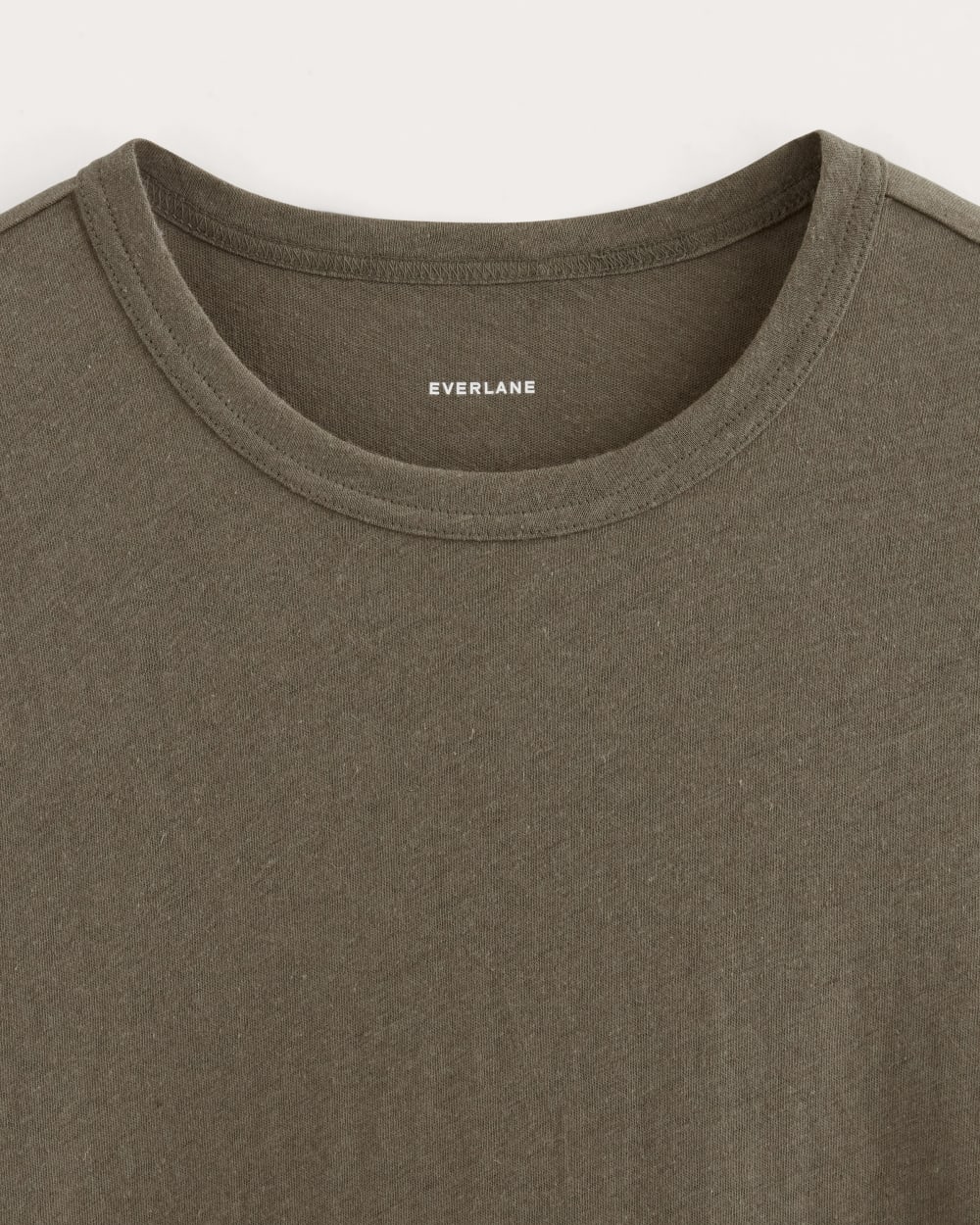 The Cotton Linen Tee | Deep Taupe - Image 5