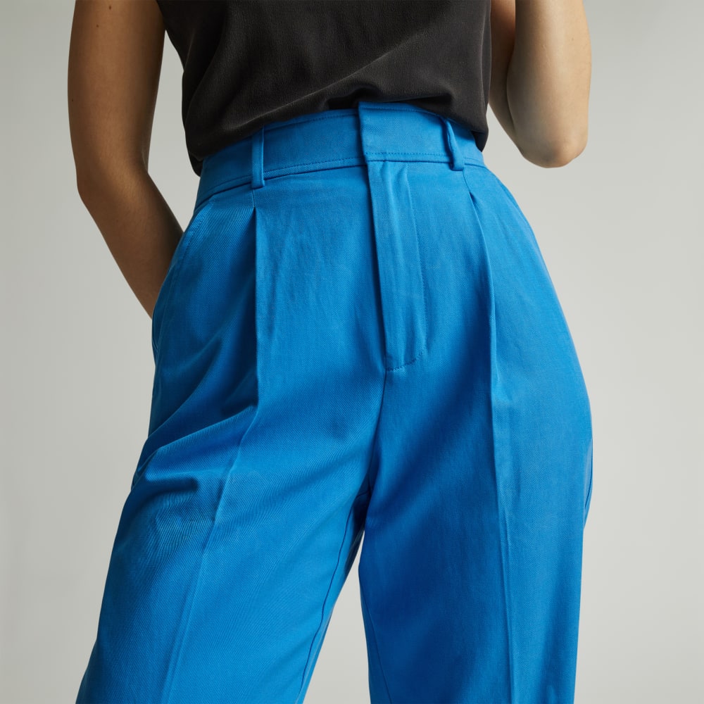 The Draper Tapered Pant in Buttersmooth | Brilliant Blue - Image 4