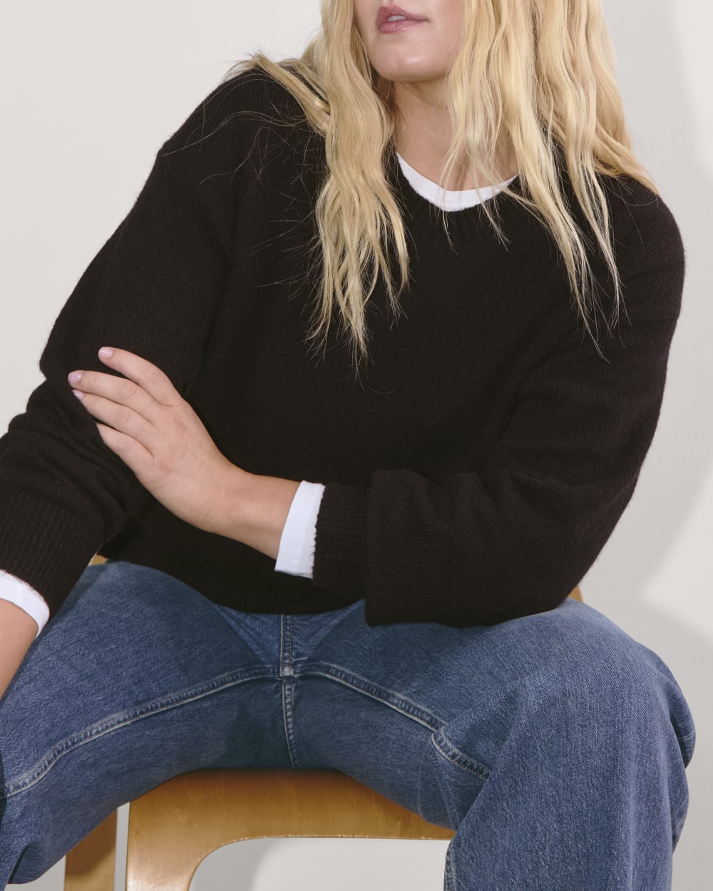 The Cocoon Crew in Plush Cotton | Black - Image 3