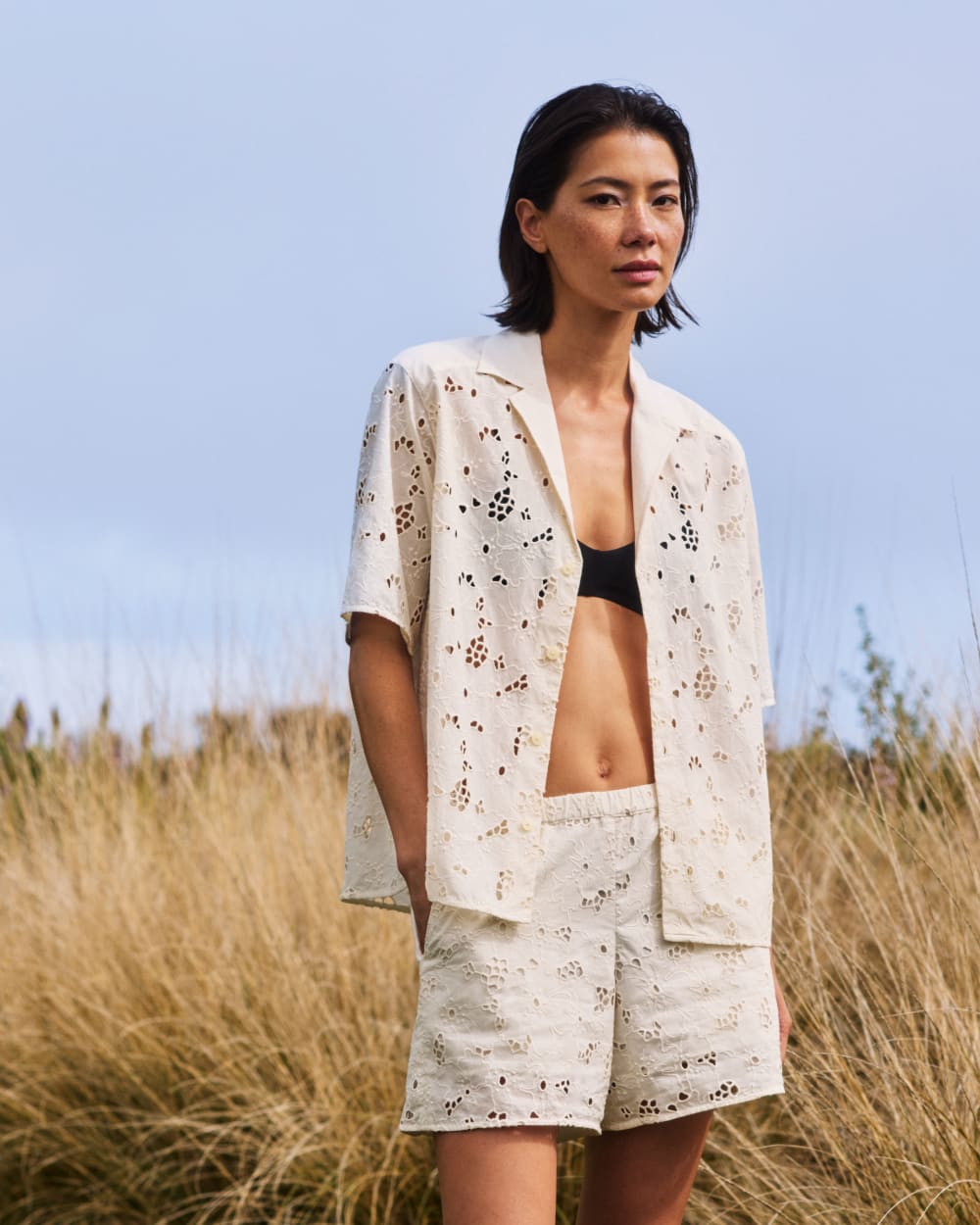 The Eyelet Pull-On Short | Bone - Image 7