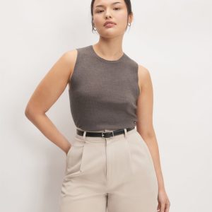 The Tank in Ultrasoft Merino | Heather Cocoa