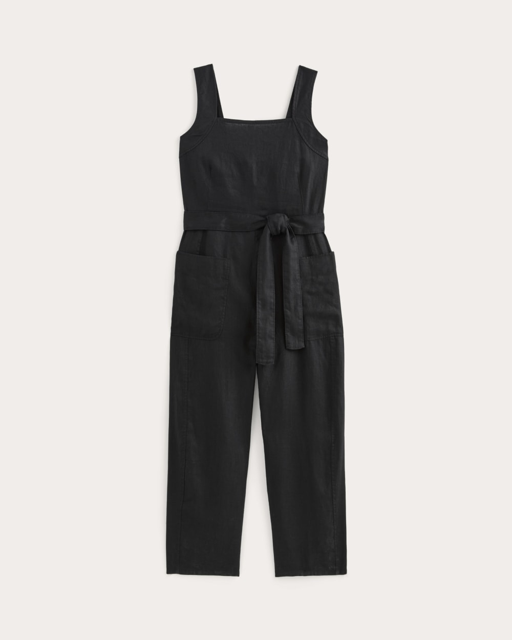 The Utility Coverall in Linen | Black - Image 2