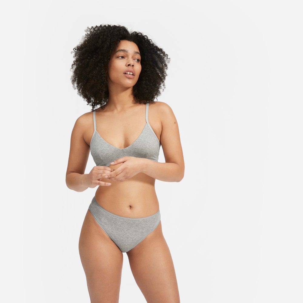 The Cotton High-Rise Bikini | Heathered Grey - Image 4