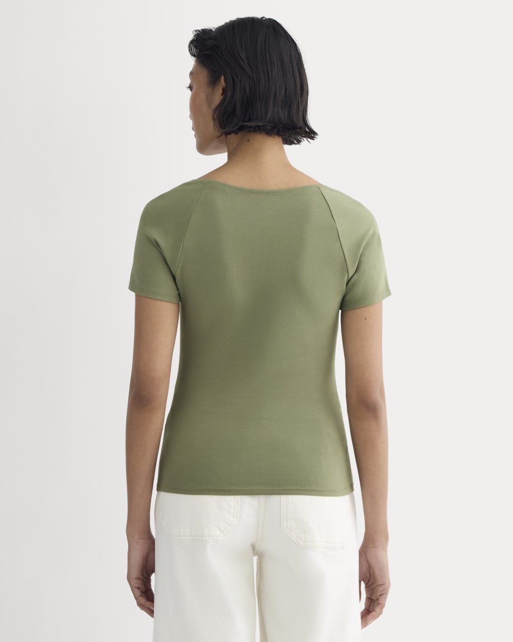 The Form Square-Neck Top | Lichen Green - Image 4