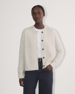 The Crew Cardigan in Alpaca | Almond
