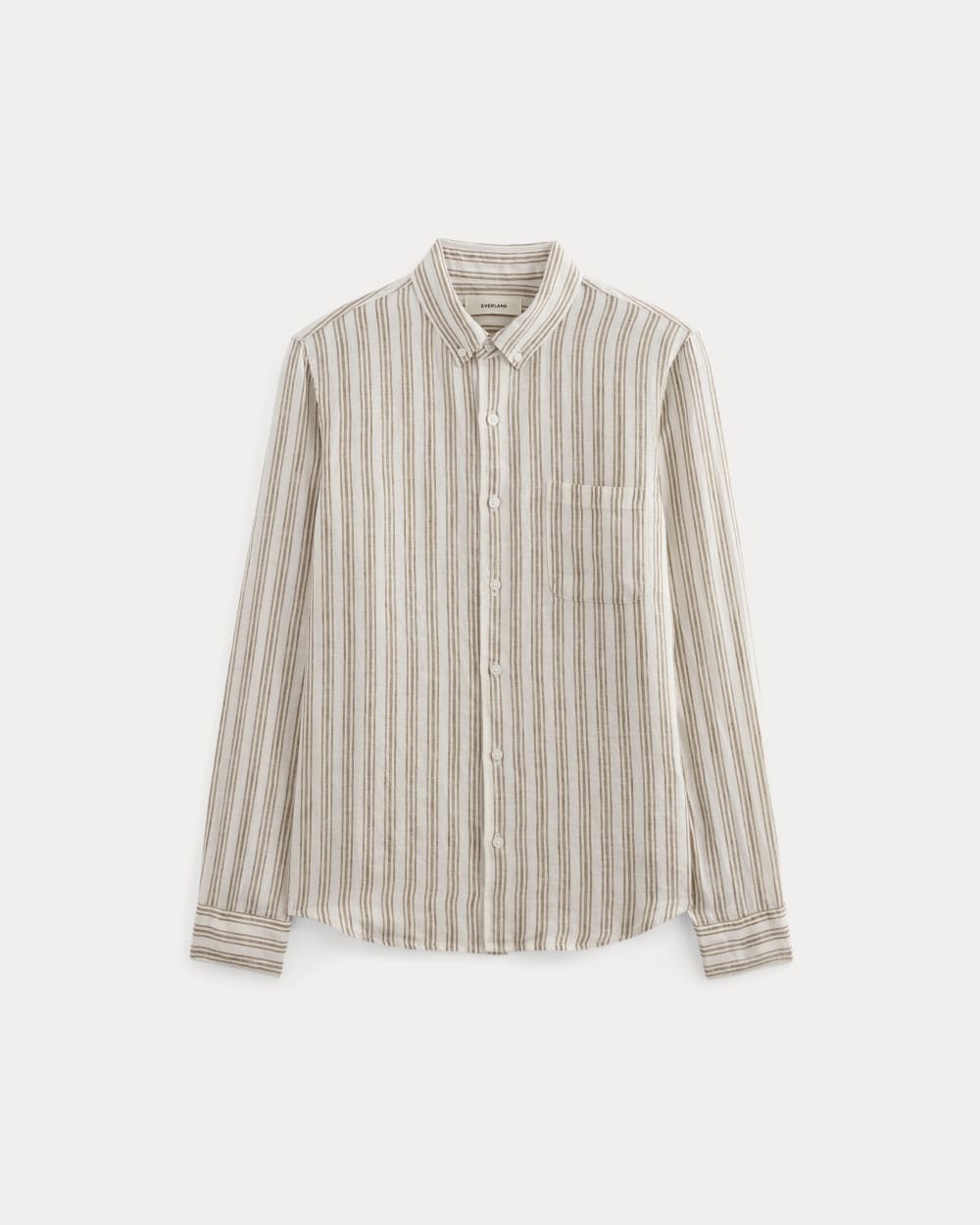 The Classic Shirt in Linen | Bone / Toasted Coconut - Image 2