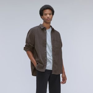 The Relaxed Corduroy Shirt | Pewter