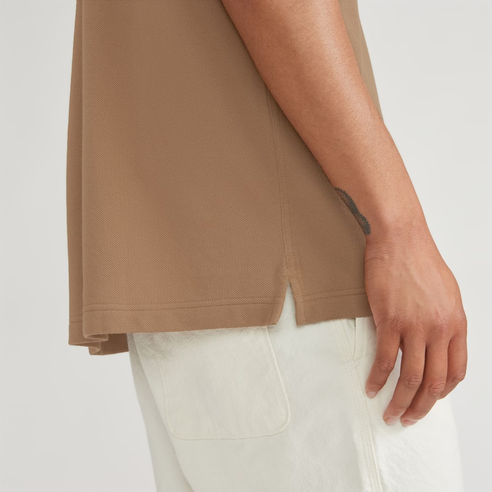 The Pique Short-Sleeve Shirt | Toasted Coconut - Image 5