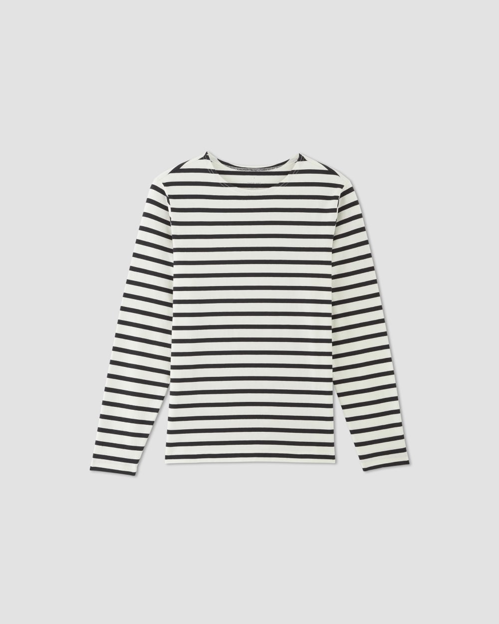 The Premium-Weight Long-Sleeve Mariner Tee | Canvas / Black - Image 2