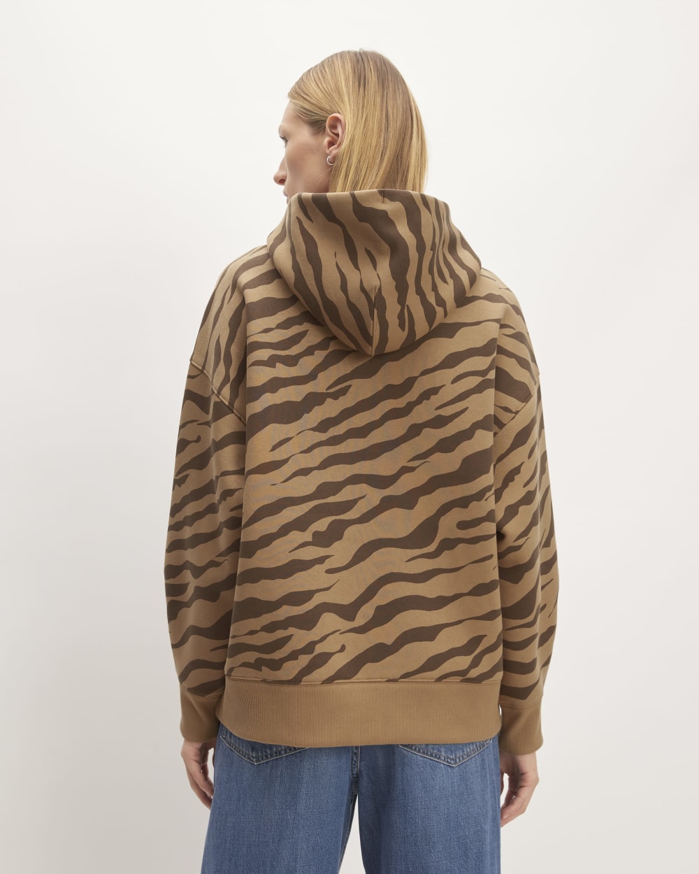 The ReTrack Hoodie | Cocoa Tiger Stripe - Image 6