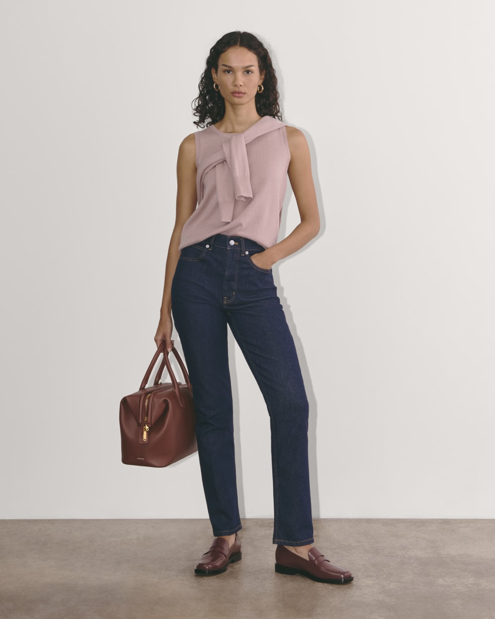 The Classic Tank in Cashmere | Dusty Rose - Image 2