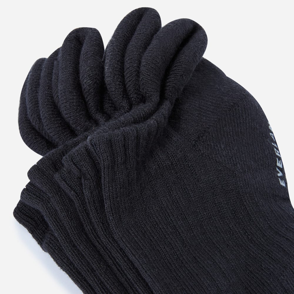 The Organic Cotton Ankle Sock 3-Pack | Black - Image 2