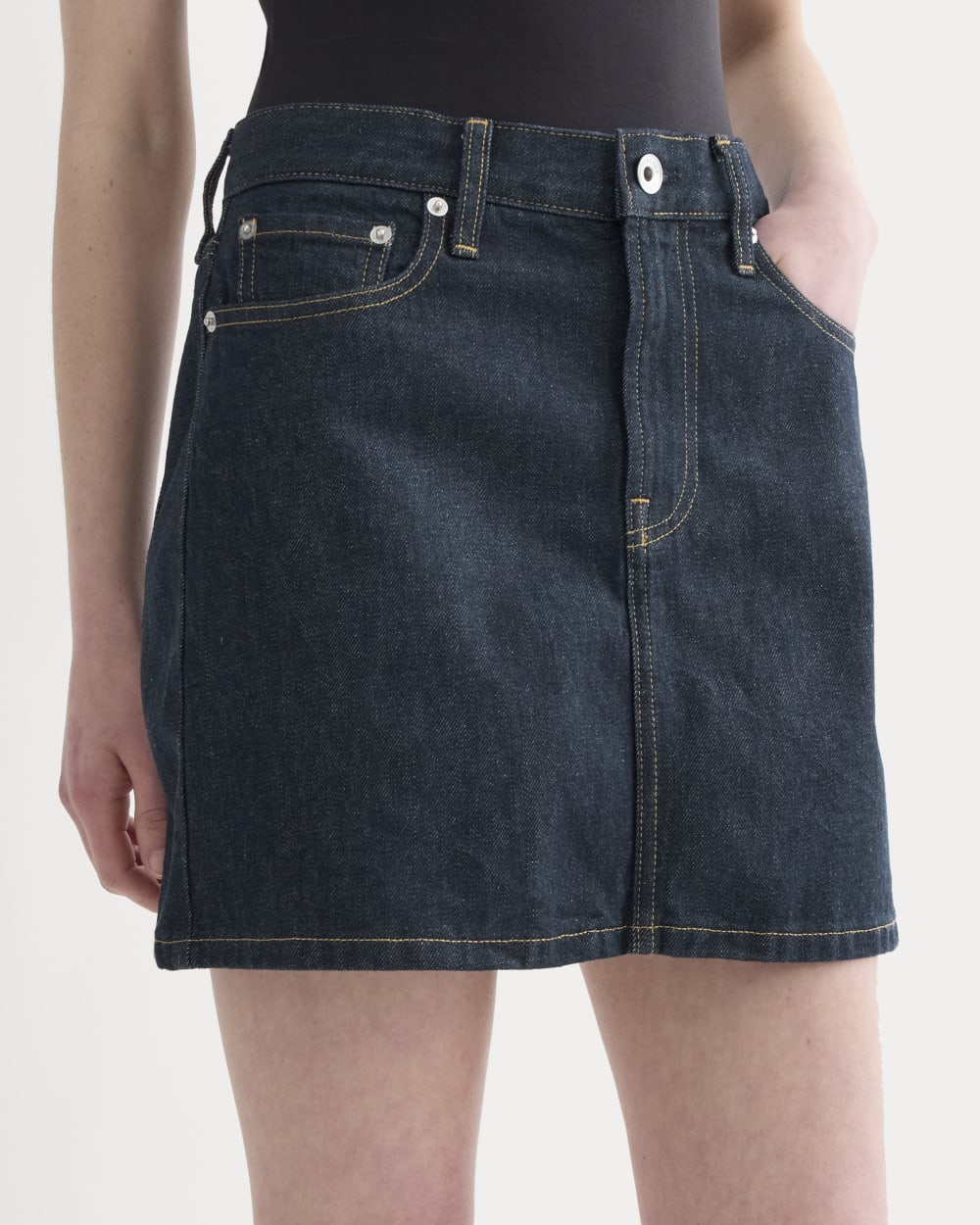 The Denim Mini Skirt | Dark Indigo - Image 4