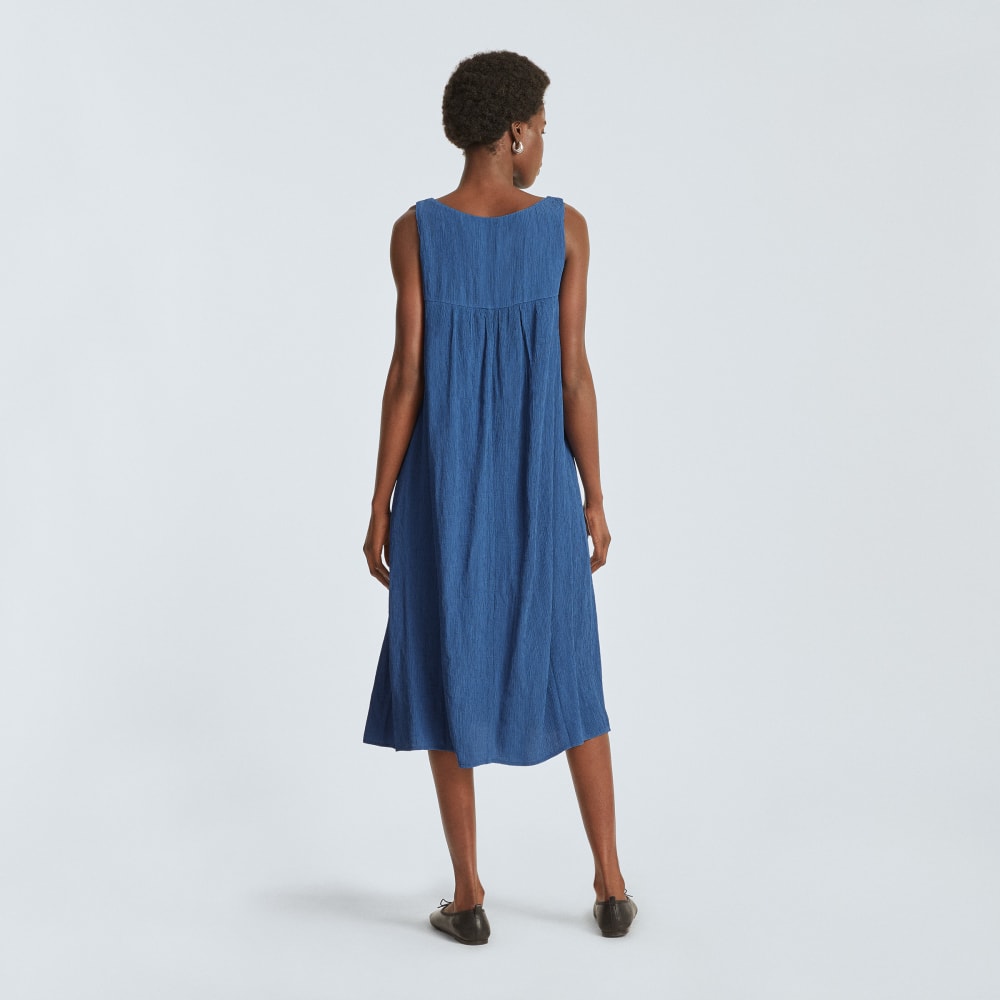 The Naia? Ripple Tank Dress | Deep Blue - Image 3