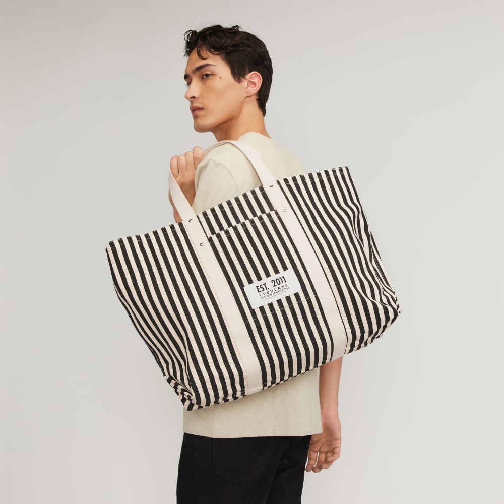 The Organic Canvas Weekender | Black / Bone - Image 2