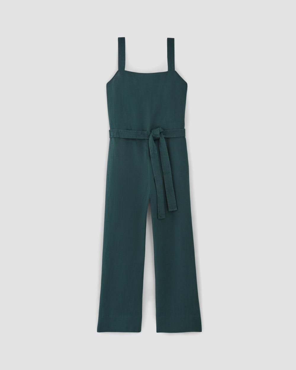 The Linen Side-Button Jumpsuit | Dark Sea - Image 2