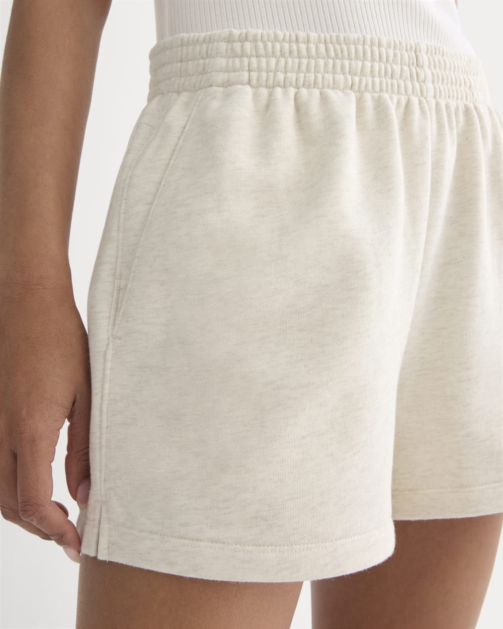 The Off Duty French Terry Short | Heathered Oat - Image 4