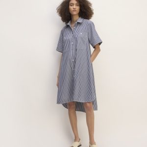 The Daytripper Dress | Dark Navy / White