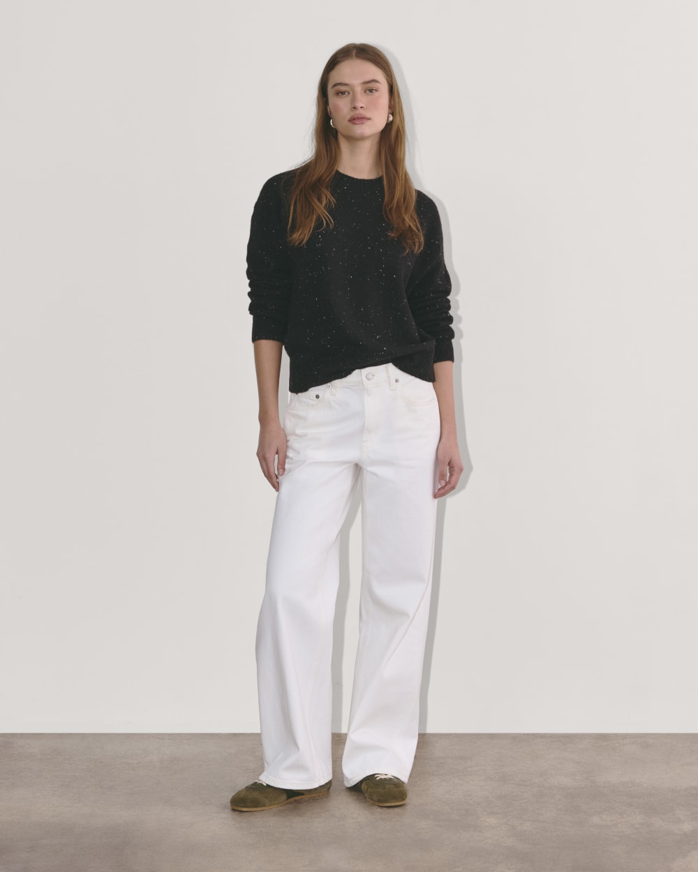 The Cocoon Crew in Plush Cotton | Black Confetti - Image 3