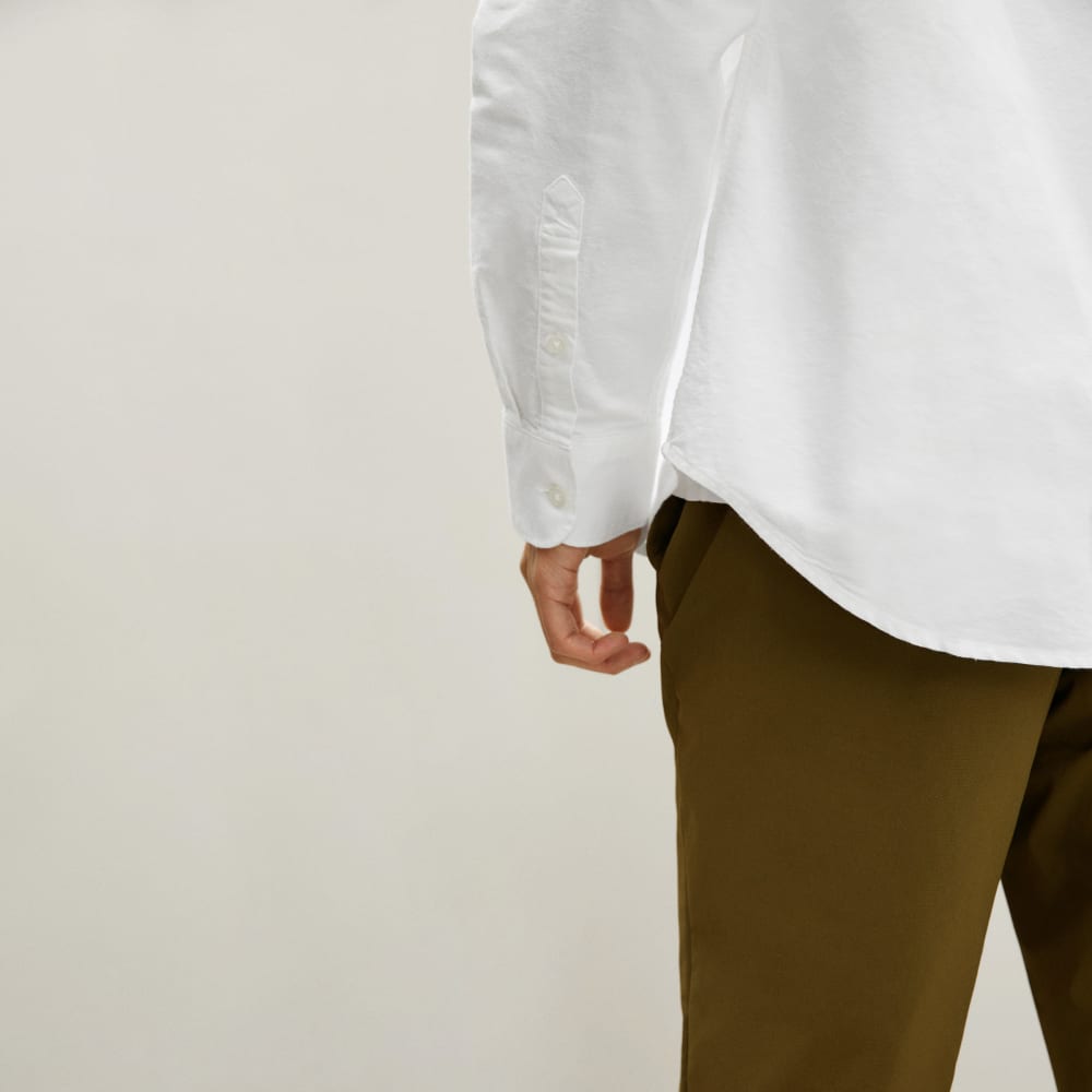 The Standard Fit Japanese Oxford Shirt | Uniform | White | Tall - Image 6