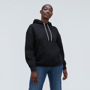 The Track Organic Cotton Popover | Black