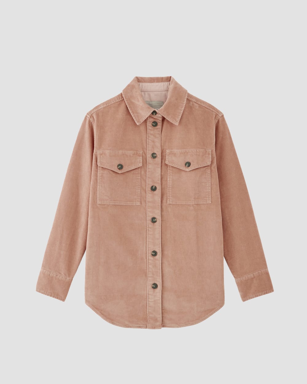 The Corduroy Oversized Shirt Jacket | Blush Pink - Image 2