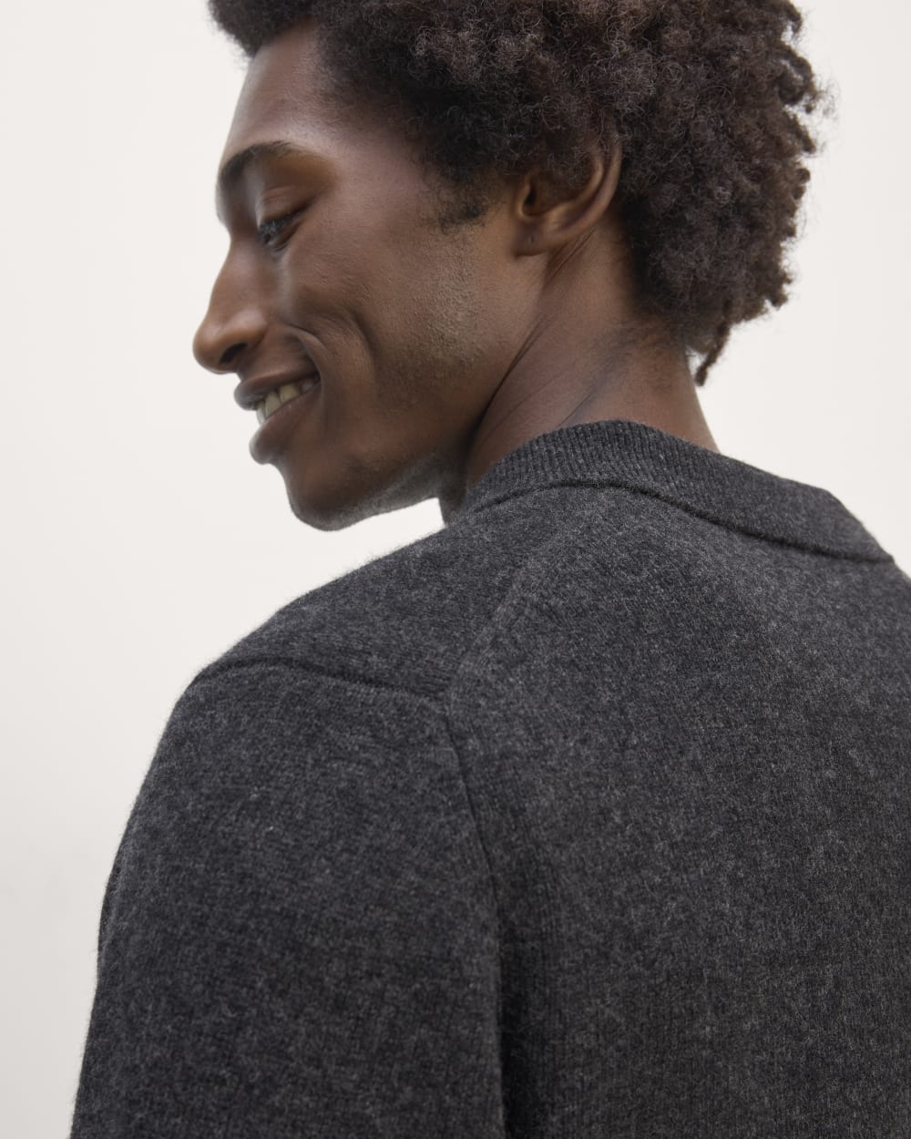 The Classic Polo in Luxe Merino | Charcoal - Image 5