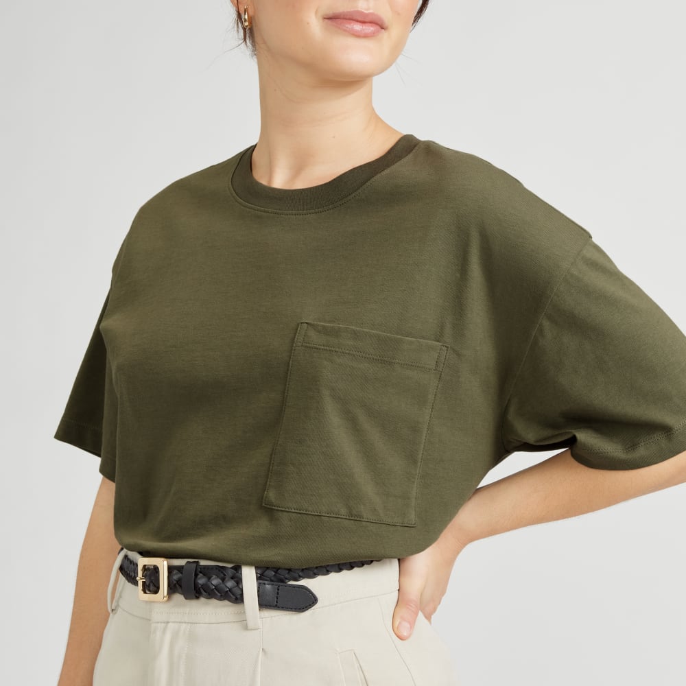 The Organic Cotton Relaxed Pocket Tee | Kalamata - Image 4