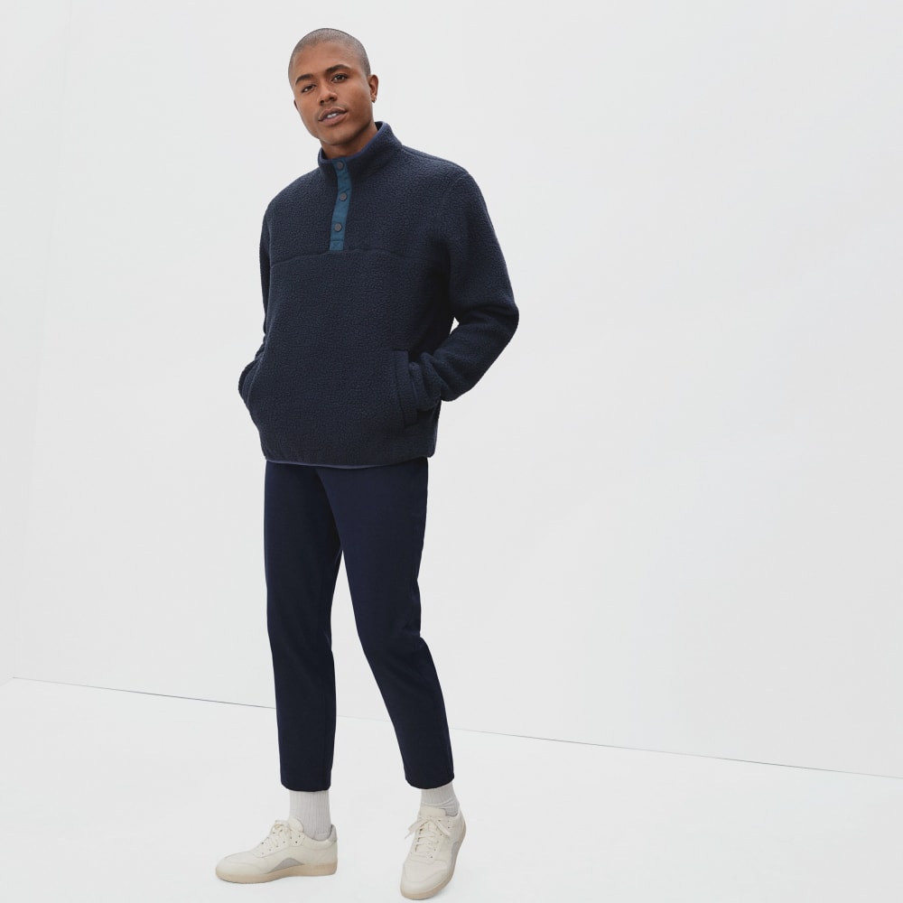 The ReNew Fleece Pullover | Navy - Image 4