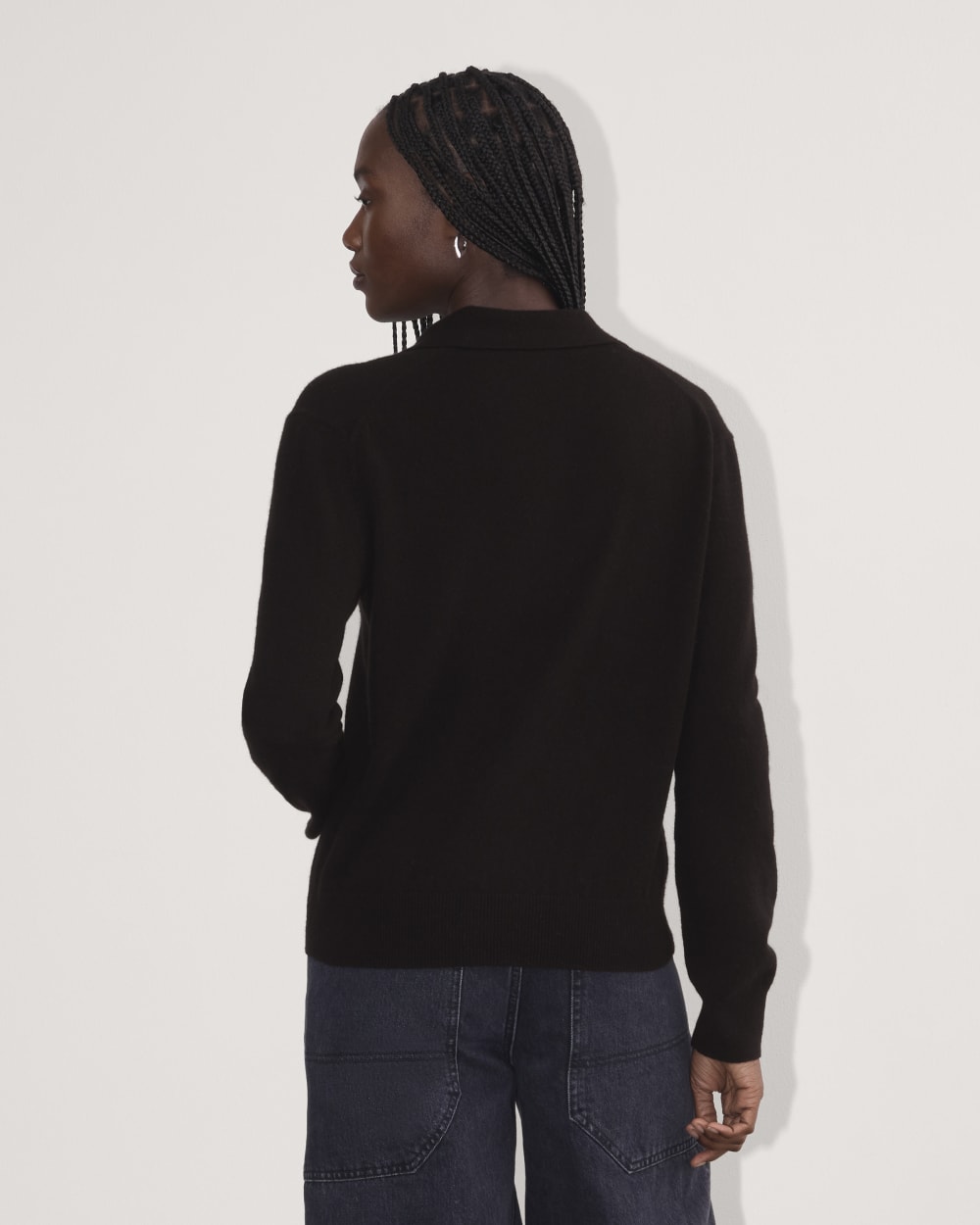 The Classic Polo in Cashmere | Black - Image 4
