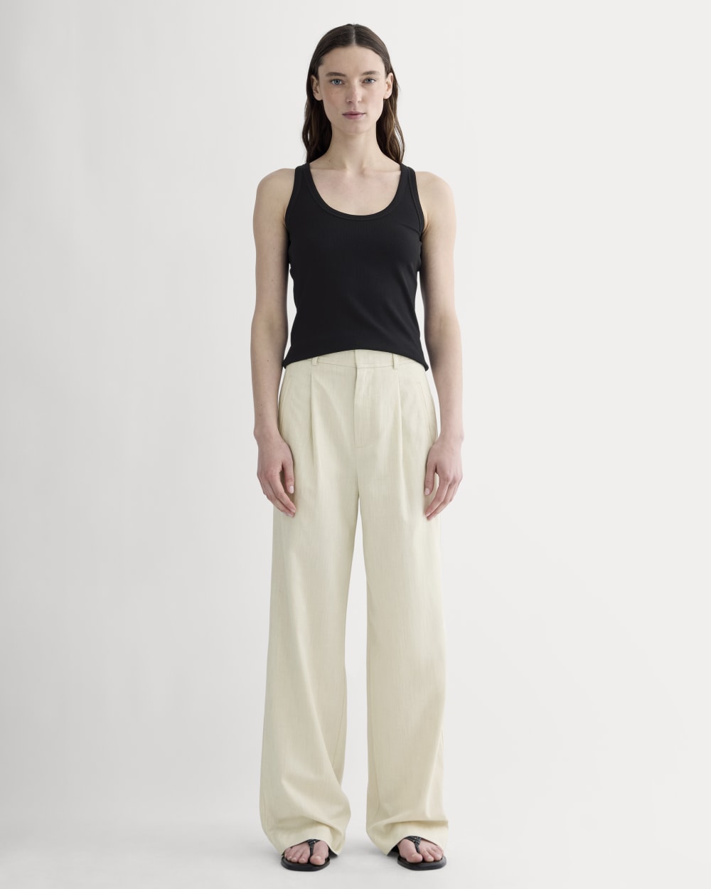 The Shimmy Scoop-Neck Tank | Black - Image 3