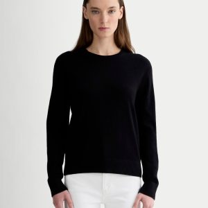 The Classic Crew in Cashmere | Black