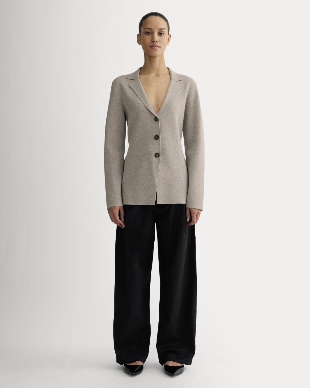 The Knit Blazer | Light Heathered Grey - Image 3