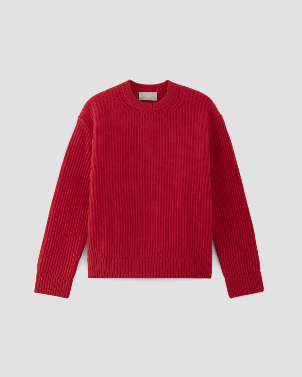 The Oversized Crew in Luxe Merino | Classic Red - Image 2