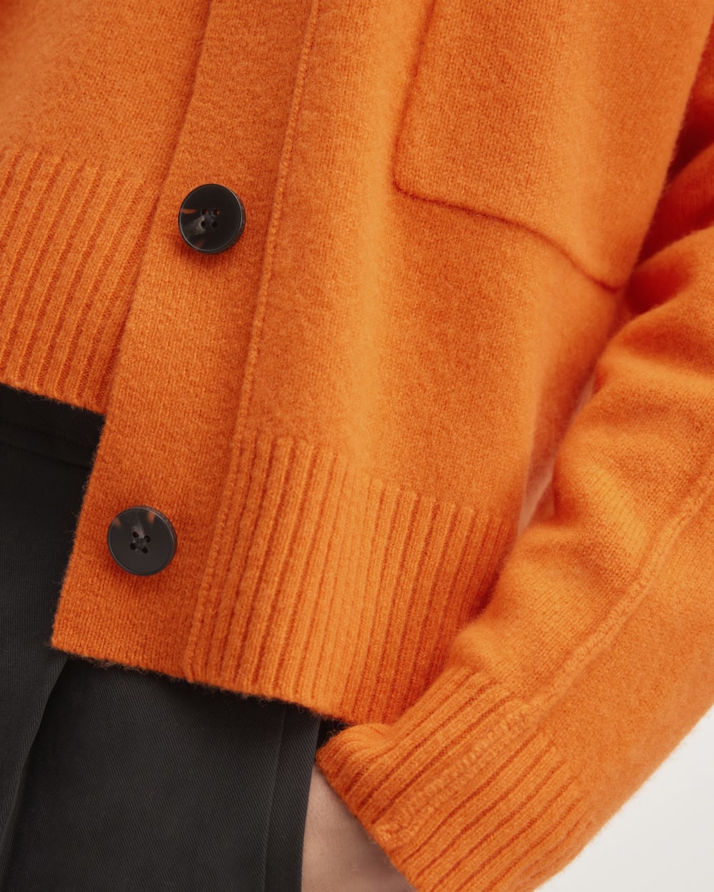 The Good Merino Wool Cardigan | Orange - Image 5