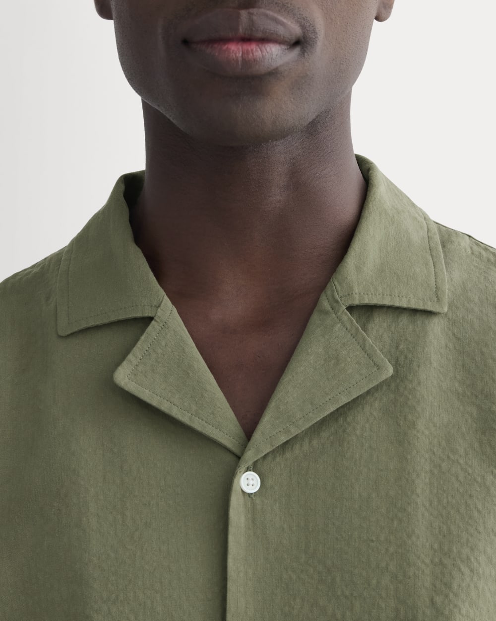 The Seersucker Resort Shirt | Lichen Green - Image 4