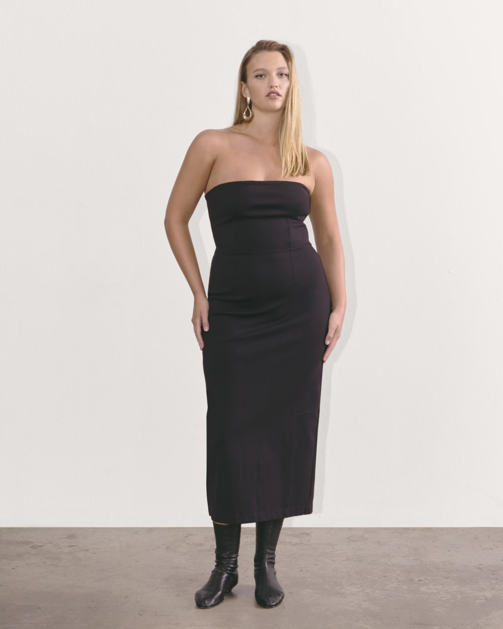 The Dream Strapless Dress | Black - Image 6