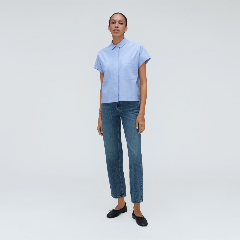 The Short-Sleeve Box Shirt | Slate Blue - Image 6
