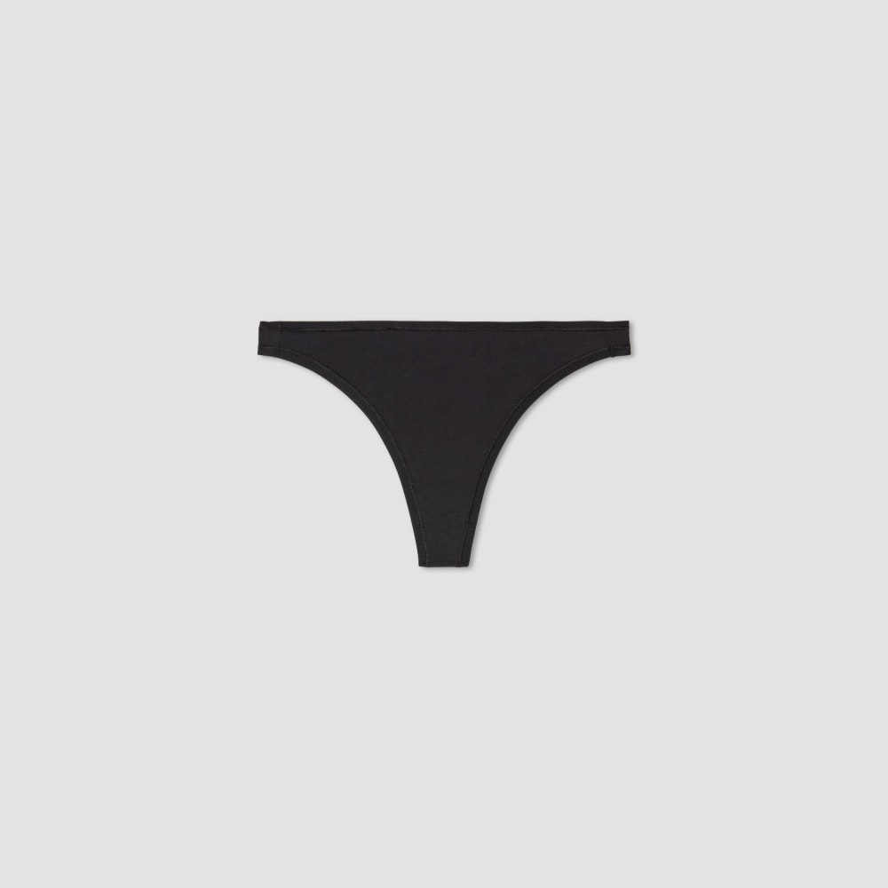 The Cotton Thong | Black - Image 2