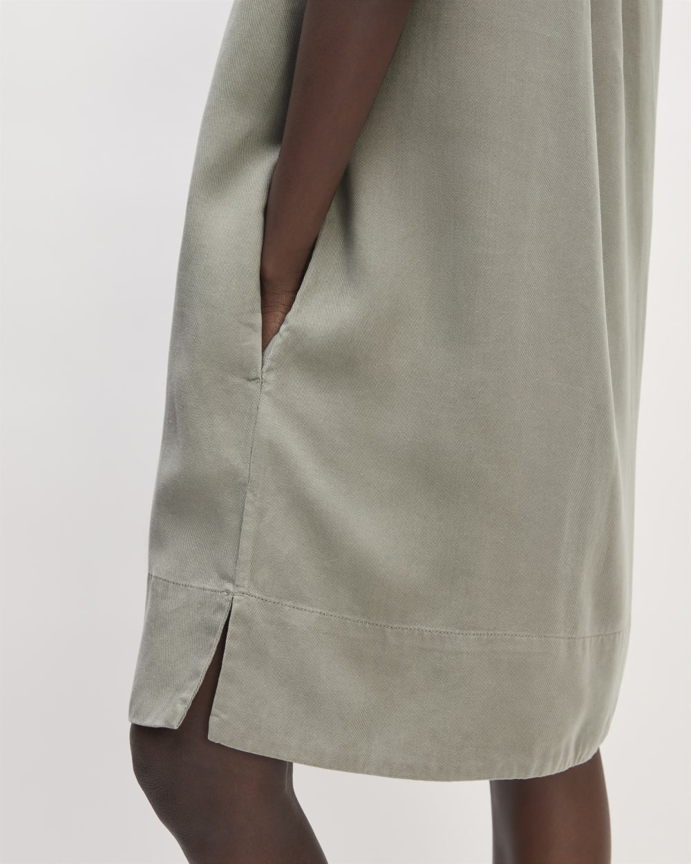 The TENCEL? Easy Workwear Dress | Sage Green - Image 5